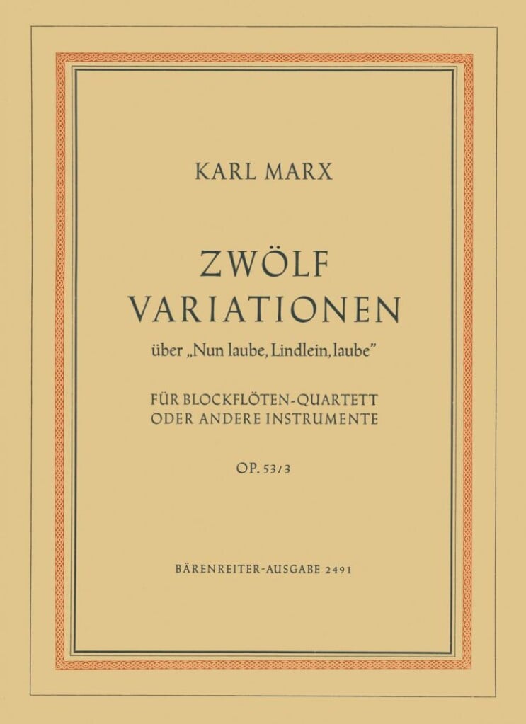 12 Variationen ueber Nun laube, Lindlein, laube
